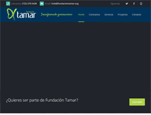 Tablet Screenshot of fundaciontamar.org